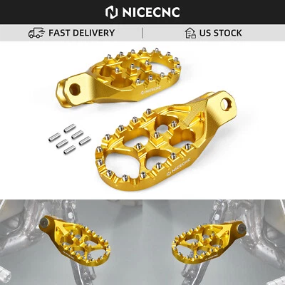 Para Suzuki DRZ400S DRZ400SM 2000-2024 CNC Billet estriberas anchas pedales reposapiés Foto 1 de 4