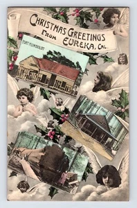 Postal California Eureka CA Feliz Navidad 1907 publicada reverso dividido - Imagen 1 de 2