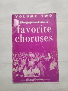Singspiration's Favorite Choruses Volume Two 1963 Sheet Music Song Book Vintage - Picture 1 of 6