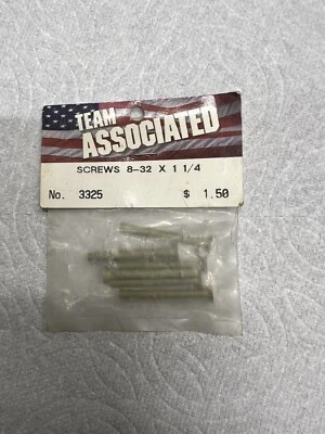 Vintage Team Associated 8-32 x 1 1/4 Screws No.3325 - Image 1 of 2
