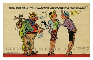 Novelty Poster 11" x 17" Retro Comic Art Cheeky Hobo Pin-Up Girls - Picture 1 of 1