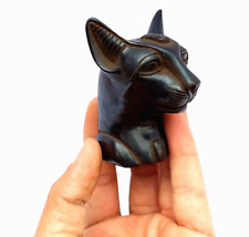 BASTET CAT HEAD STATUE, A RARE PHARAONIC STATUE, ANCIENT EGYPTIAN ANTIQUITIES BC