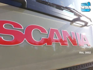 W.B.A. Aufkleber passend für Scania Emblem der Serie S+R ab Bj 2017 RAL3002 rot - Bild 1 von 9