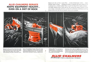 Allis Chalmers Ad 1961 Rock Wagons, Crushers, Screens & Bulldozers - Picture 1 of 1