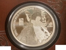 Australia: 1991-1999 Silver Proof  Coin- 2011 Rugby World Cup