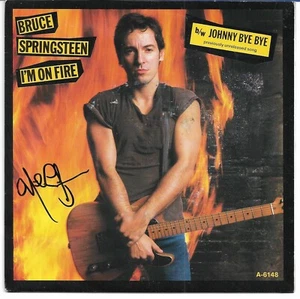 Bruce Springsteen - I'm On Fire - Scarce German vinyl 7" SIGNED by Nils Lofgren - Picture 1 of 1
