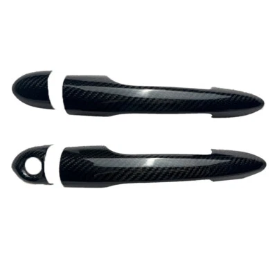 Dry Carbon Fiber Exterior Door Handle Cover Trim for Alfa Romeo Giulietta 12-21 - Image 1 of 4