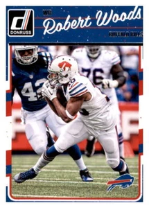 Tarjeta base 2016 Donruss Robert Woods NFL PWE Set Break Bills #34 - Imagen 1 de 2
