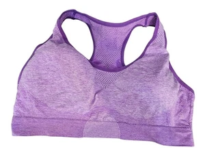 Wirefree Padded Stretch Purple Sports Bra - New - 6XL - Picture 1 of 2