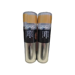VAUXHALL MUSTARD YELLOW SPRAY PAINT 300ML HALFORDS X 2 - Picture 1 of 3