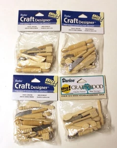 Darice Miniatur Holz Küchenzubehör Sets - Bild 1 von 2