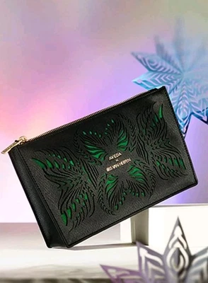 BOLSA COSMÉTICA AVEDA IRIS VAN HERPEN SYNTOPIA NEGRA ORNAMENTAL NUEVA RARA RETIRADA Foto 1 de 2