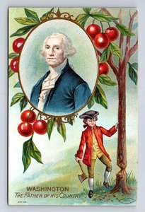 1908 MW TAGGART George Washington Cherry Tree Father of Our Country Postcard - Picture 1 of 4