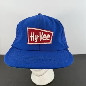 Vintage 80s Hy-Vee Grocery Market Trucker Hat Snapback Cap Unitog - Bild 1 von 9