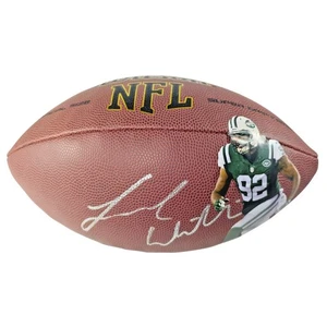 Leonard Williams Signed Wilson Football New York Jets Proof Photo COA Auto - Picture 1 of 7