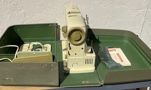 VTG Bernina Record 730 Sewing Machine Carrying Case Accessories Pedal TESTED - Picture 1 of 20