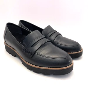 Vionic Cheryl II Lug Penny Loafer schwarz Leder Damen 7,5 M - Bild 1 von 9