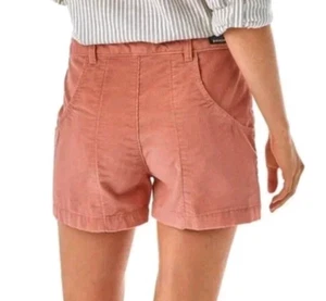 Patagonia Pink Corduroy Stand Up Shorts Size 4 Womens Organic Cotton Pockets - Picture 1 of 9