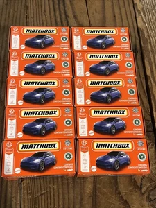 LOT OF 10 BLUE MATCHBOX TESLA MODEL Y POWER GRAB CARS 3/100 BOX - Picture 1 of 4