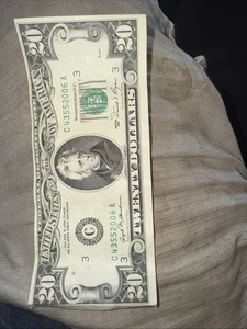 off center 20 dollar bill - Picture 1 of 3