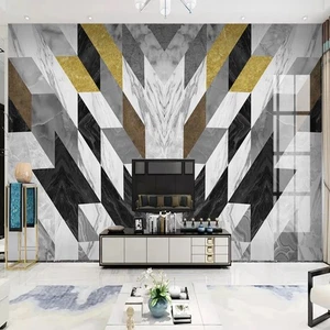 Fotomural no tejido papel pintado murales mosaico de jazz de azulejos de mármol blanco 9759 - Imagen 1 de 4