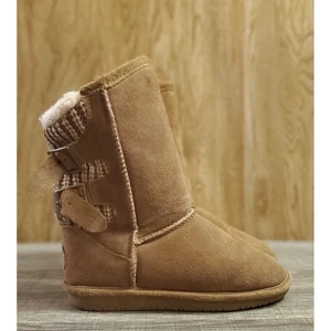 Bearpaw Boshie Suede Boots Youth Size 1 Brown - Picture 1 of 10