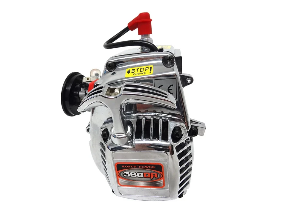 Rovan Baja 36cc 2-Takt Gas 4-Schrauben Chrom Doppelring Kolben Motor - Bild 1 von 1