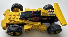 Lego Yellow Hot Buster Race Car 8382 Pull Back Motor