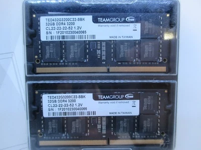 Team Group Elite DDR4 64GB Kit (2 x 32GB) 3200MHz PC4-25600 CL22 2933MHz NEW - Image 1 of 3