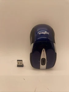 Logitech M525 Kabellose Ergonomische Scrollrad Maus mit USB-Empfänger (Blau/Schwarz) - Bild 1 von 4