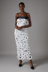 Coast Mono Midi Dress Womens Occasion Dresses - Picture 1 of 5