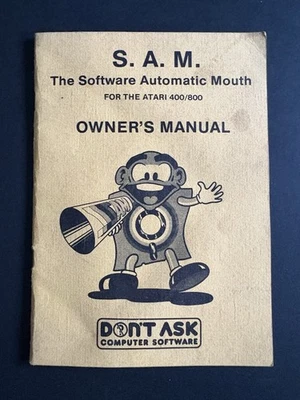 Atari 400 / 800 Instruction Manual For SAM Software Automatic Mouth - Image 1 of 4