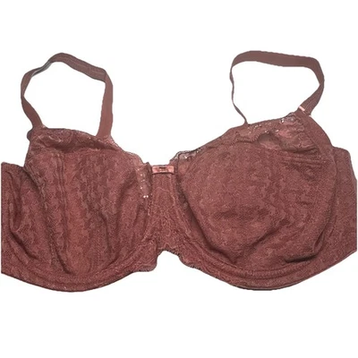 Panache Bra 36E Dark Orange Unlined Underwire Full Coverage Bra 7285 - Image 1 of 4
