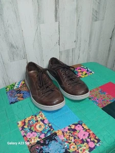 Dansko Men's Shoes Sneaker Brown Leather Hybrid EUR 42 Vaughn Slip Resistant  - Picture 1 of 10