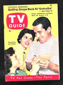 VINTAGE TV GUIDE-1954-PERRY COMO-ELIZABETH MONTGOMERY-CINCINNATI-COLUMBUS-DAYTON - Bild 1 von 2