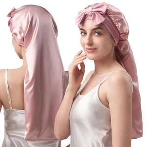 22 Momme 100% Mulberry Silk Bonnet for Sleeping Women Long Hair Double-Layere... - Picture 1 of 5