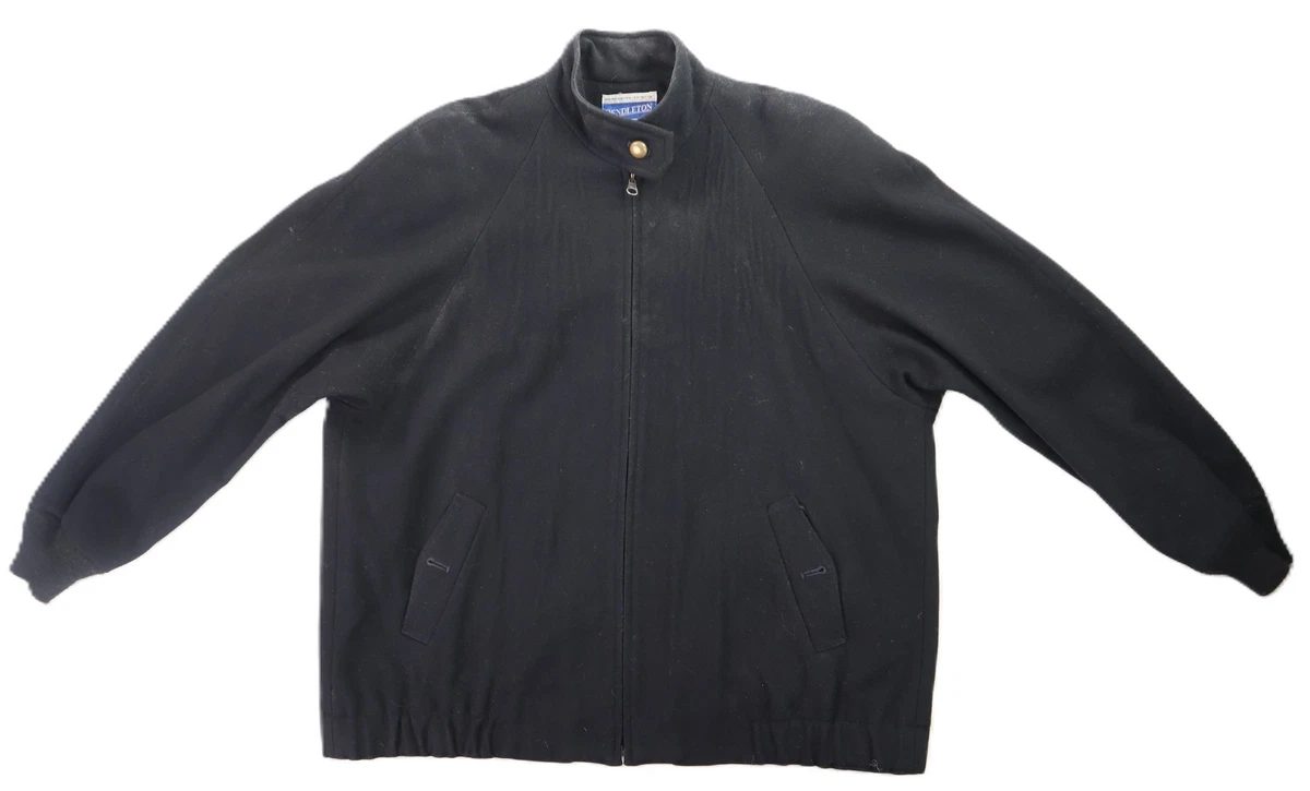 100% Wool Bomber/Harrington Vintage Outerwear Coats & Jackets for