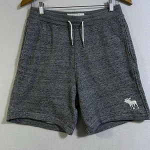 Abercrombie & Fitch Fleece Sweat Shorts Mens Sz Small Lounge Gray A&F Pull On 7” - Picture 1 of 10