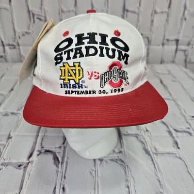 De colección 1995 Notre Dame VS Ohio State Edición Coleccionista SnapBack Sombrero NCAA NUEVO CON ETIQUETAS Foto 1 de 4
