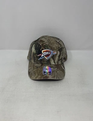 Oklahoma City Thunder NBA 47’ Brand AP Real Tree Camo Clean Up Adjustable Hat - Image 1 of 4