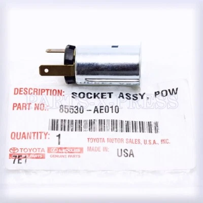 GENUINO OEM TOYOTA SOLARA TACOMA VENZA CONJUNTO DE TOMA DE CORRIENTE 85530-AE010 Foto 1 de 4