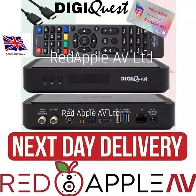 DigiQuest Q80 UHD 4K DVB-S2 DVB-T2 TivuSat Receiver + aktive Smartcard - Bild 1 von 4