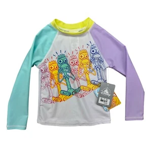 Disney Toy Story 4 Rash Guard Kids 3 Long Sleeve Swim Shirt Forky UPF 50+ NWT - Picture 1 of 11