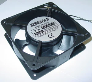12cm, Metall Gehäuselüfter, 120x120x38mm, 128m³ 230V, Lüfter massiv Metall, AS63 - Bild 1 von 2