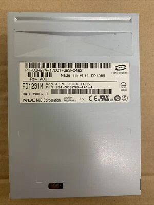 NEC CORPORATION - FD1231M 3.5" Floppy Disk Drive *With Mounting Bracket - Image 1 of 4