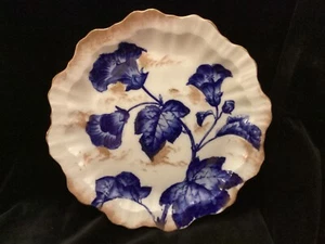 Antique Botanical - Flo Blue plate  - Poppy - Picture 1 of 3