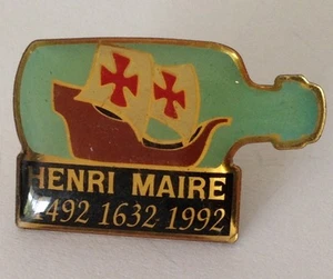 Henri Maire Wine Alcohol Brand 1992 Pin Badge Rare Vintage (J5) - Bild 1 von 2