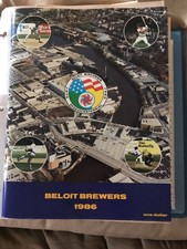 Beloit Brewers 1986 Official Program And Rosters Vs Madison Muskies Milwaukee