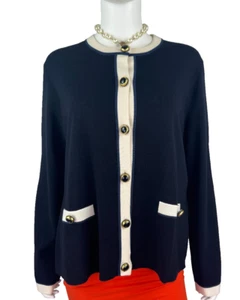 $750 Escada NWT 14 US 50 IT 44 D XL 100% Knit Wool Jacket Cardigan Coat Runway - Picture 1 of 10