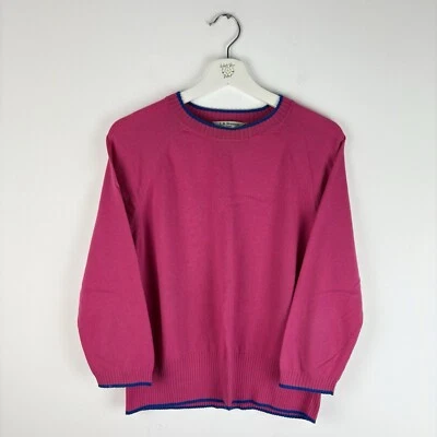 Jersey para mujer L. K. Bennett rosa XL TK Bernice manga larga mezcla de lana Londres Foto 1 de 4